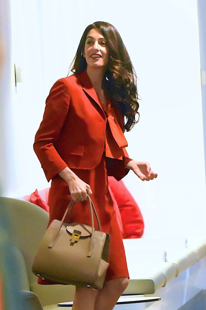 Amal Clooney at the airport