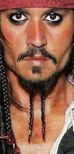 Kapitány Jack Sparrow Makeup