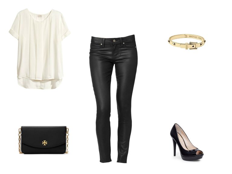 Kış date or party outfit with black jeans