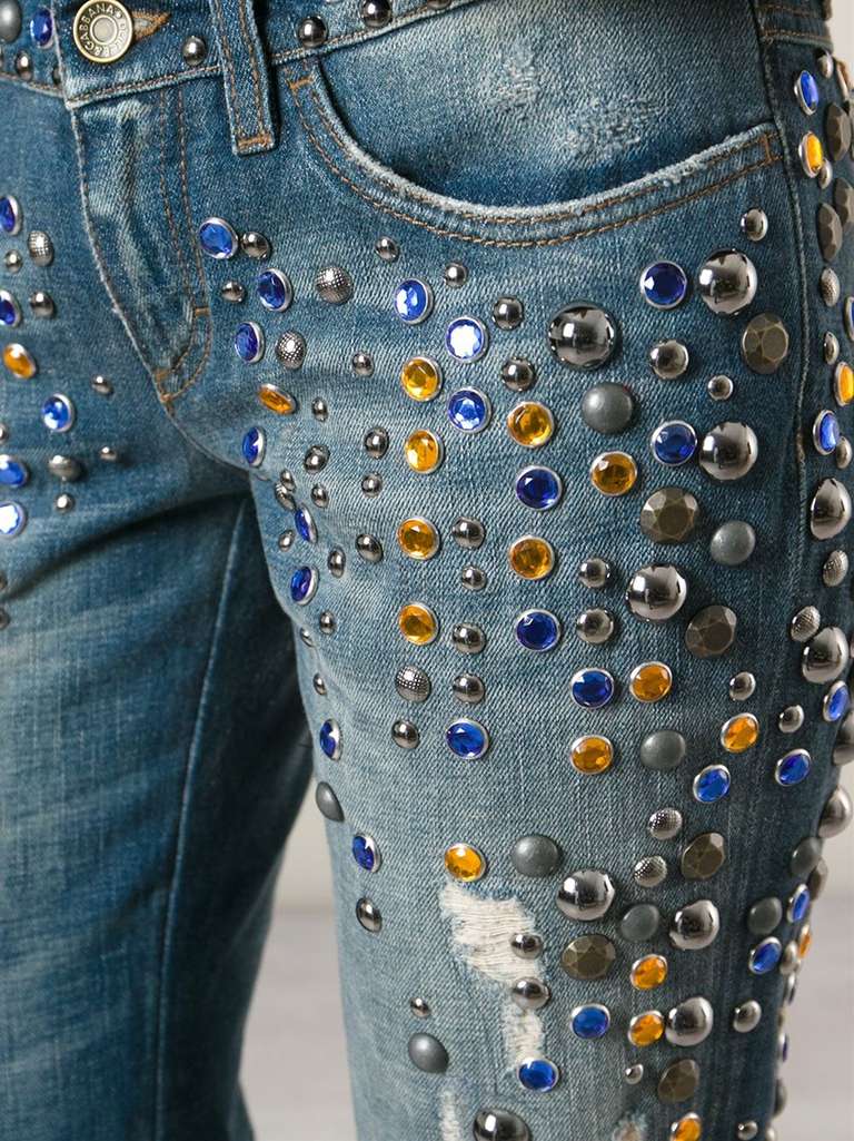 डोल्से & Gabbana embellished jeans